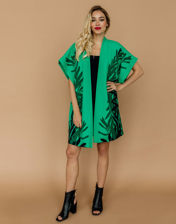 Kimono - Smaragda zaļš