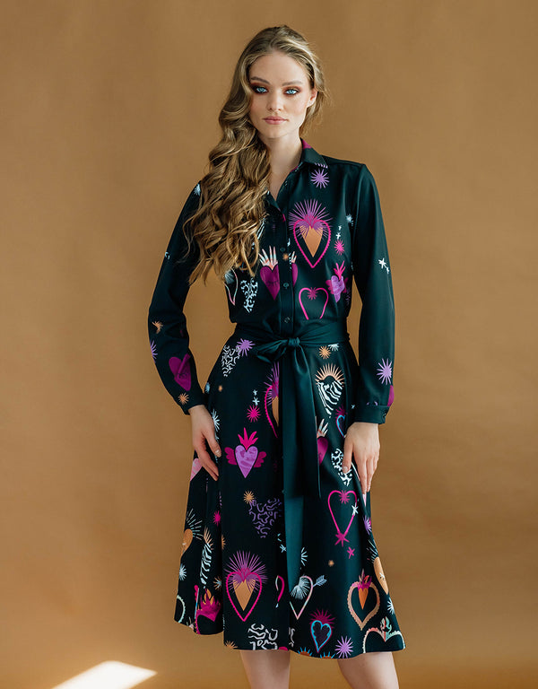 Shirt dress - Golden Heart