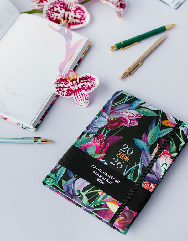 Planner 2026 - Garden of Thoughts - Black