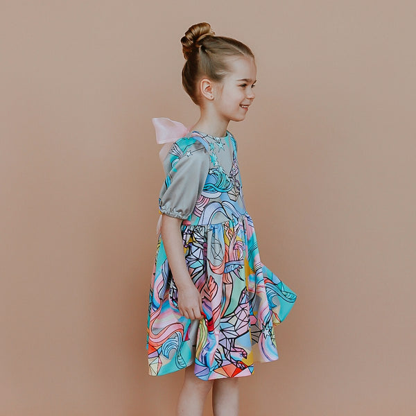 KIDS dress with bow - Power of dreams