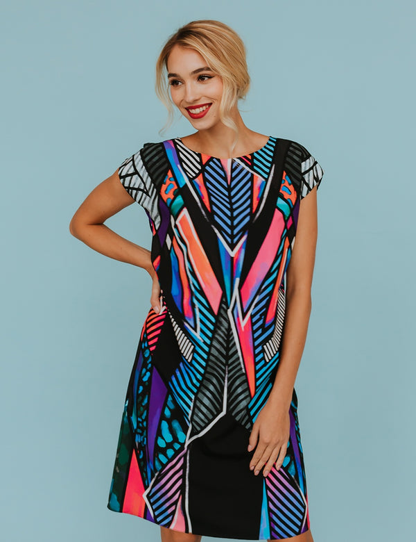 Longer tunic dress Colorful crystals